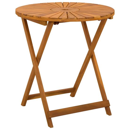 Table de jardin pliante naturel ø70 x 75 cm
