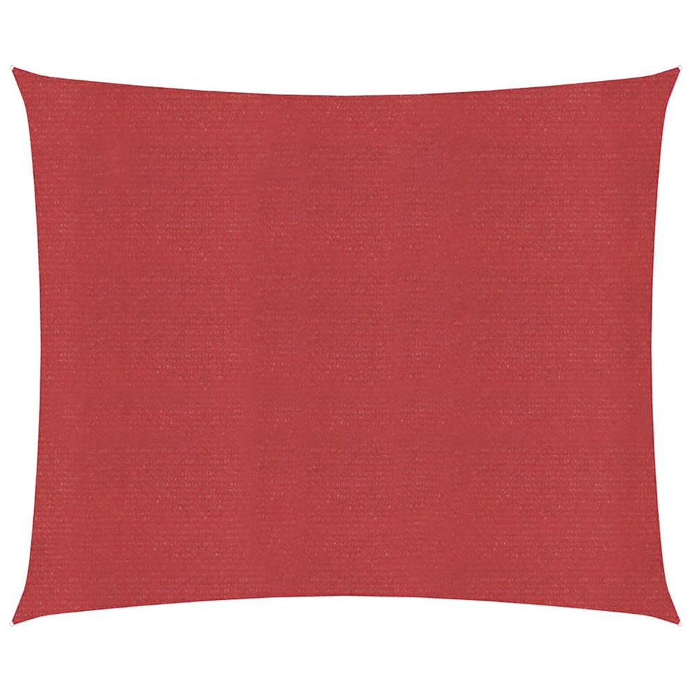Voile d'ombrage 160 g/m² rouge 6x6 m pehd