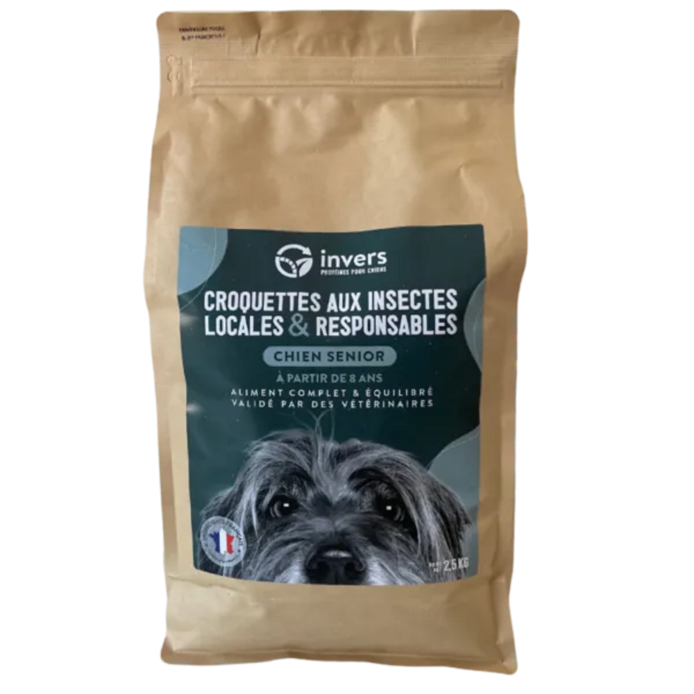 Invers - croquettes aux insectes pour chien senior 2.5kg