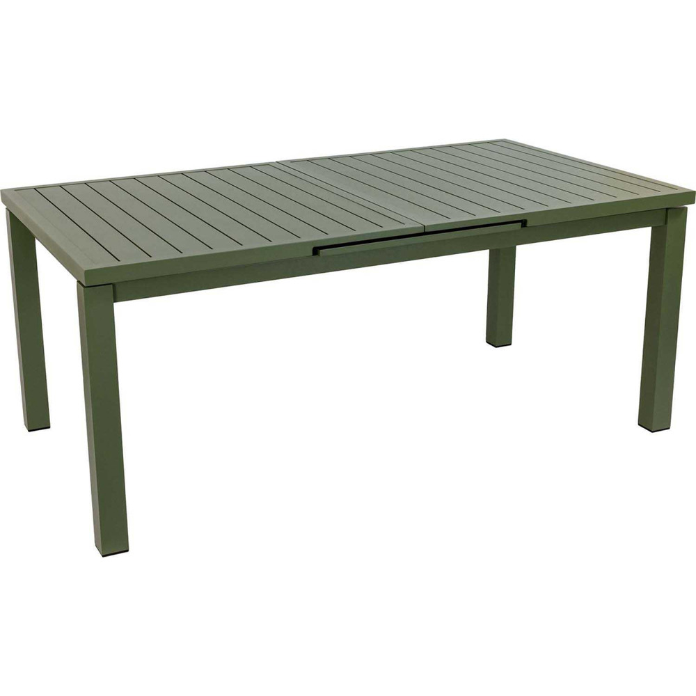 Table en aluminium extensible 8 à 10 personnes santorin kaki