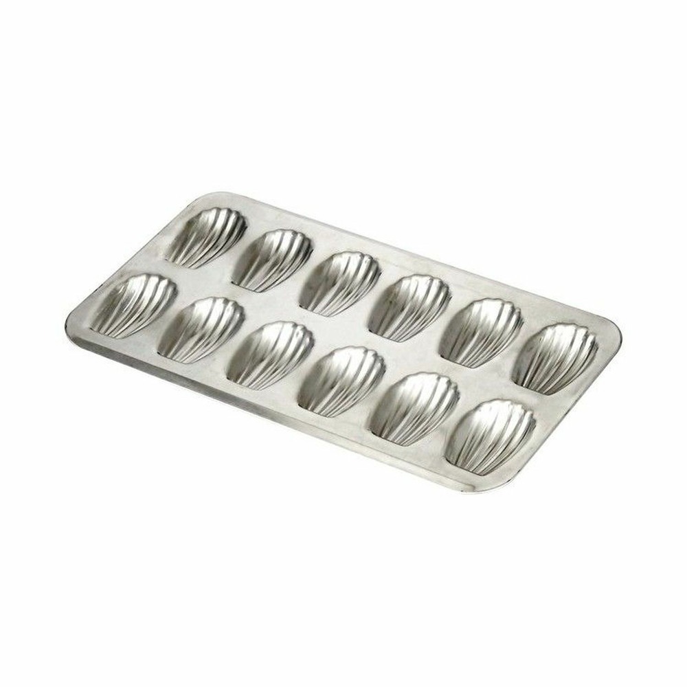 2 moules en fer blanc x 12 madeleines
