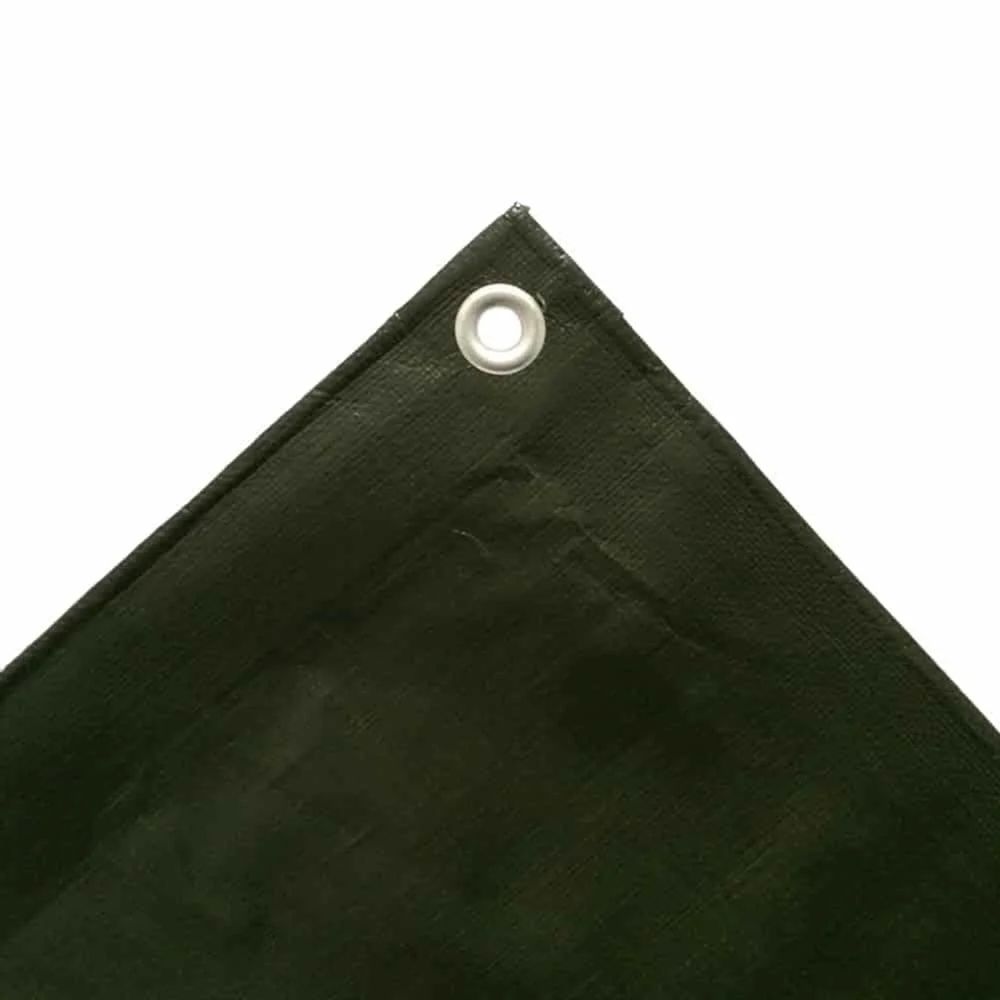 Bâche de protection 5x8m verte 210g/m² - bâche imperméable et résistante