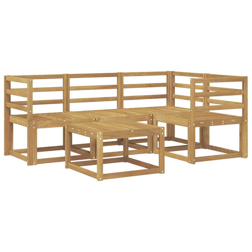 Ensemble de canapés d'extérieur 5 pcs blanc 59 x 59 x 37 cm
