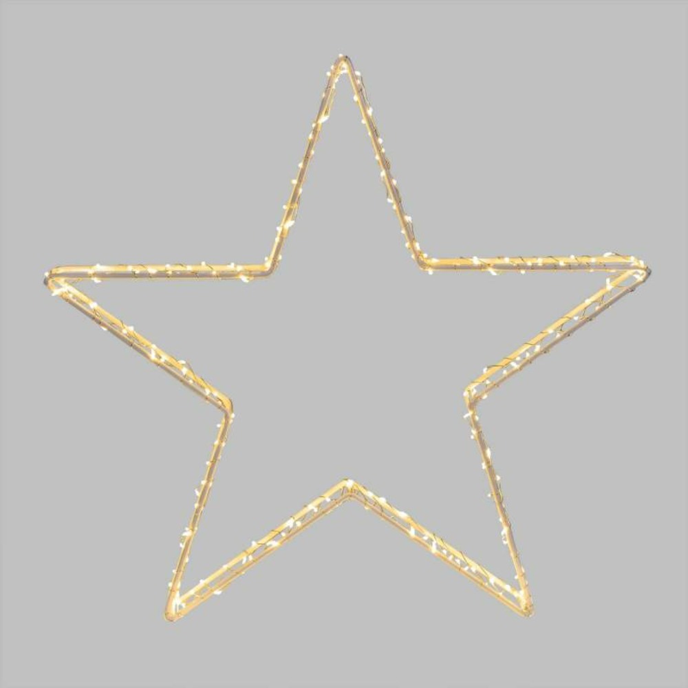 Etoile lumineuse diamètre 38cm 118 led blanc chaud