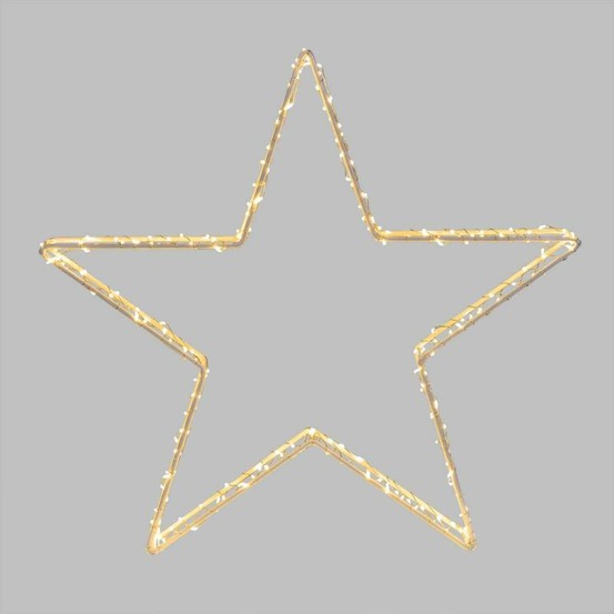 Etoile lumineuse diamètre 38cm 118 led blanc chaud