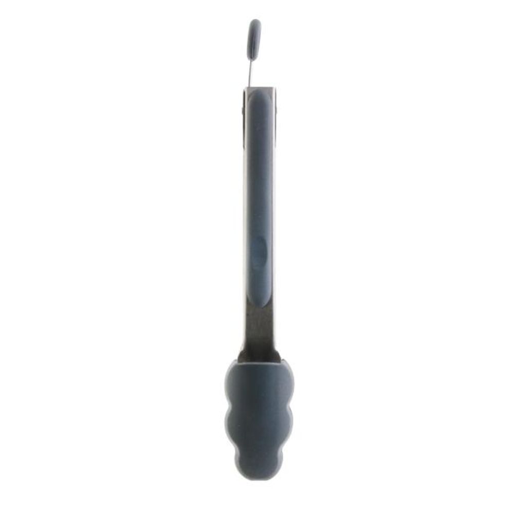 Pince de cuisine en silicone coloré gris