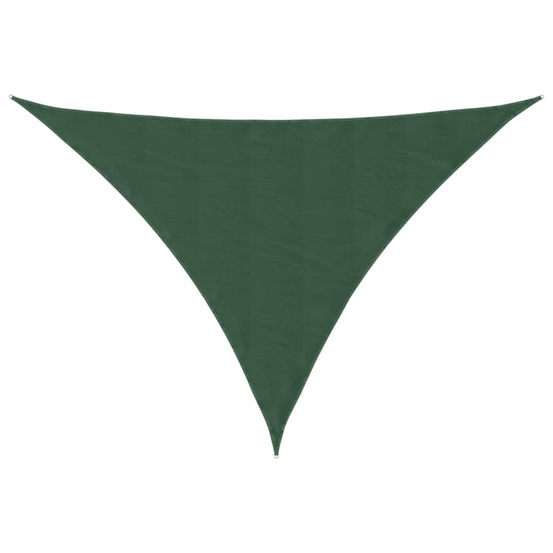 Voile parasol tissu oxford triangulaire 4x5x5 m vert foncé