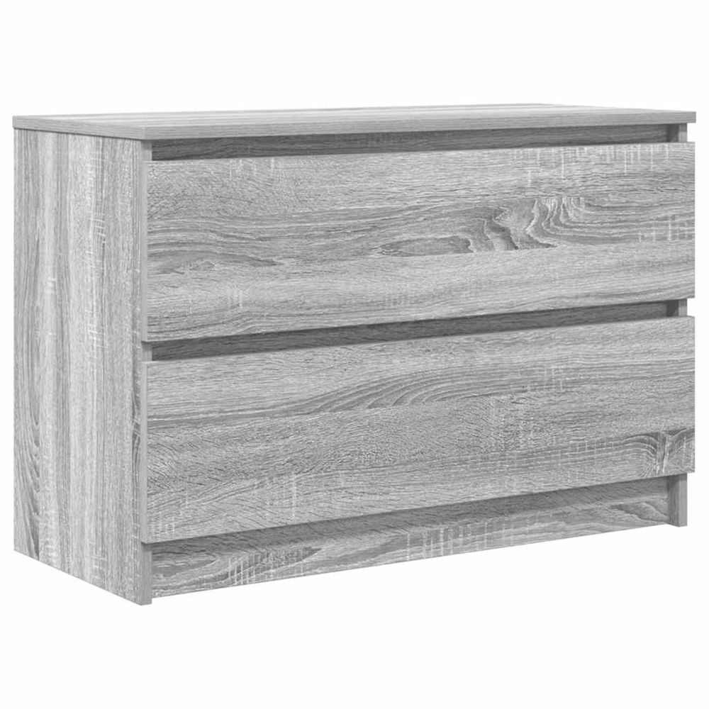 Meuble tv sonoma gris 80x35x54 cm bois d'ingénierie