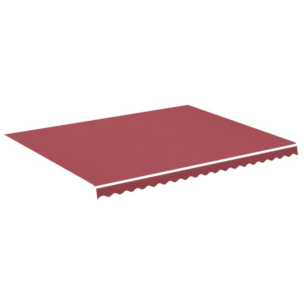 Tissu de remplacement pour auvent bordeaux rouge 450x350 cm polyester