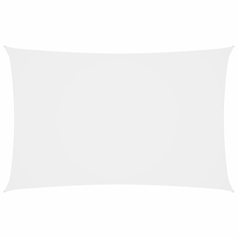 Voile toile d'ombrage parasol tissu oxford rectangulaire 4 x 7 m blanc