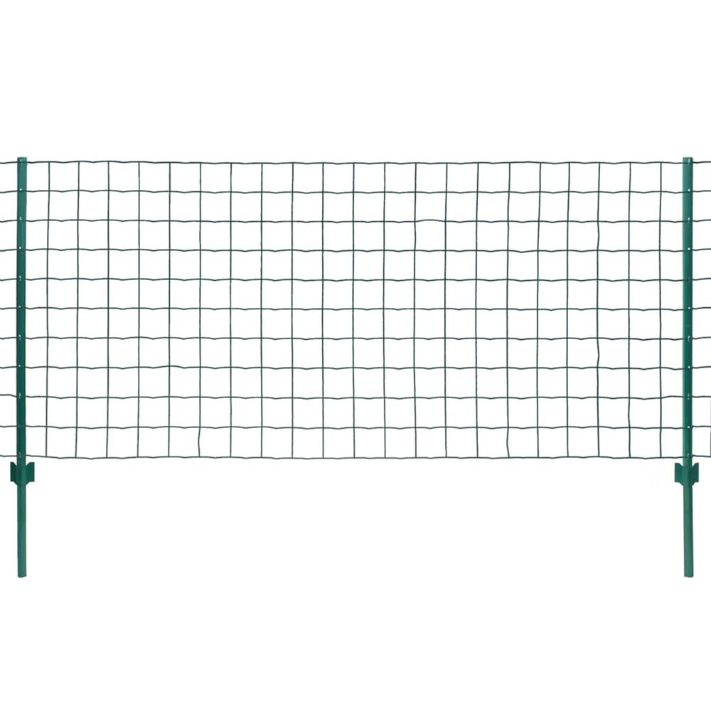 Clôture euro acier 20x0,8 m vert
