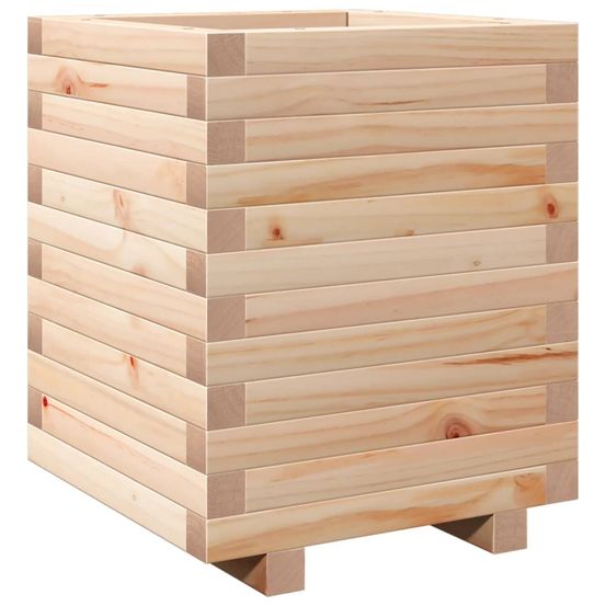 Jardinière d'extérieur 40x40x49,5 cm bois de pin massif