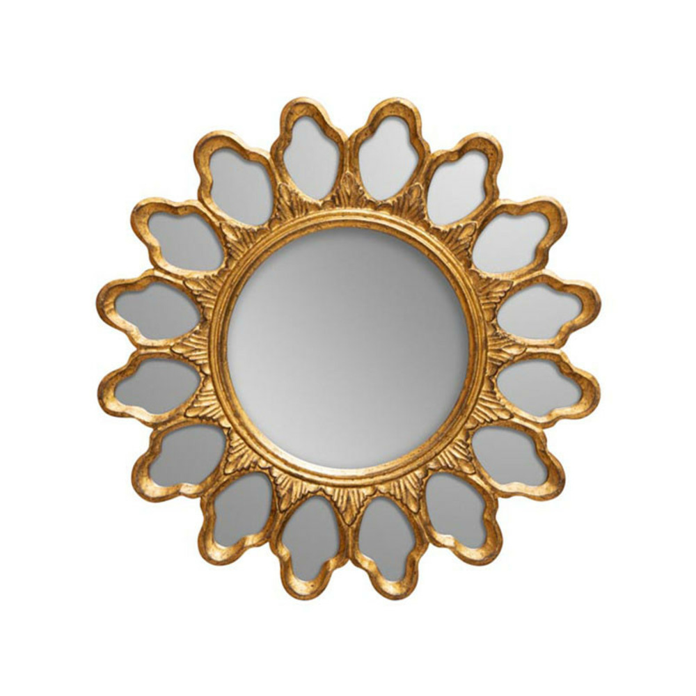 Miroir bois doré floriana 60cm