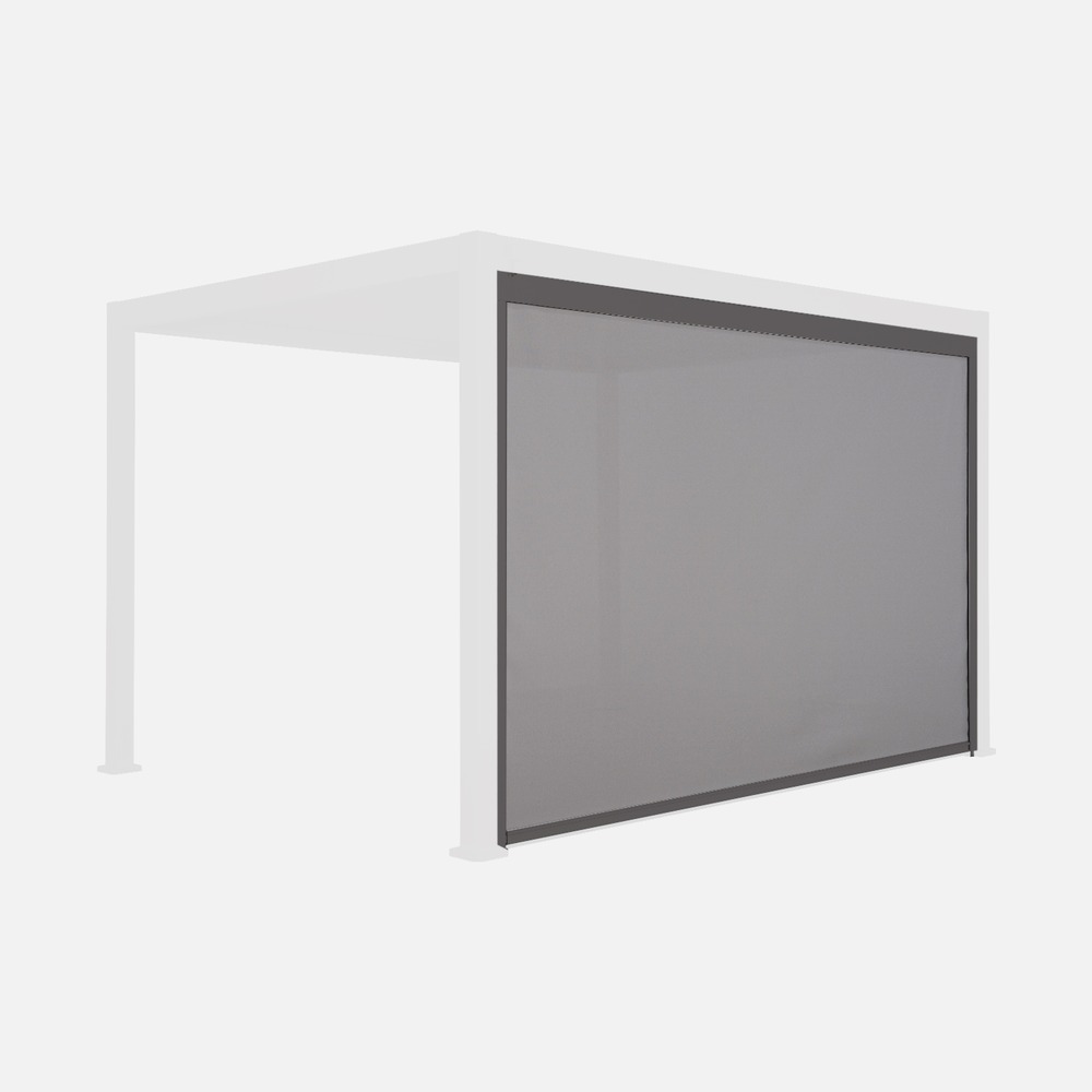 Store pour pergola bioclimatique – triomphe – 4x3m, aluminium et textilène