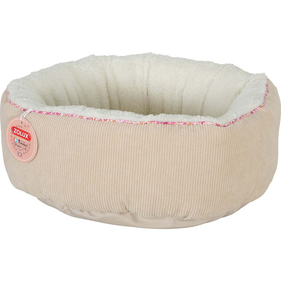 Corbeille pour chats en velours côtelé bloom medium