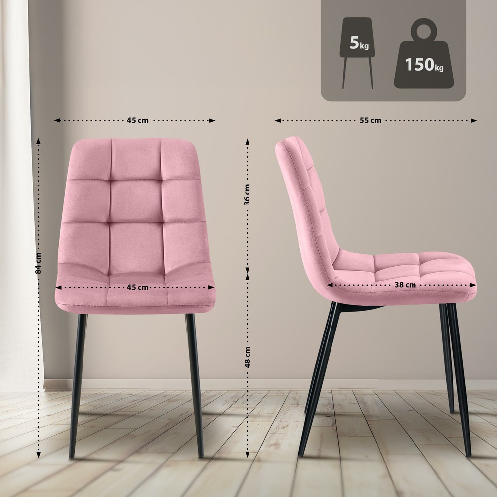 Ensemble de 4 chaises de salle à manger antibes