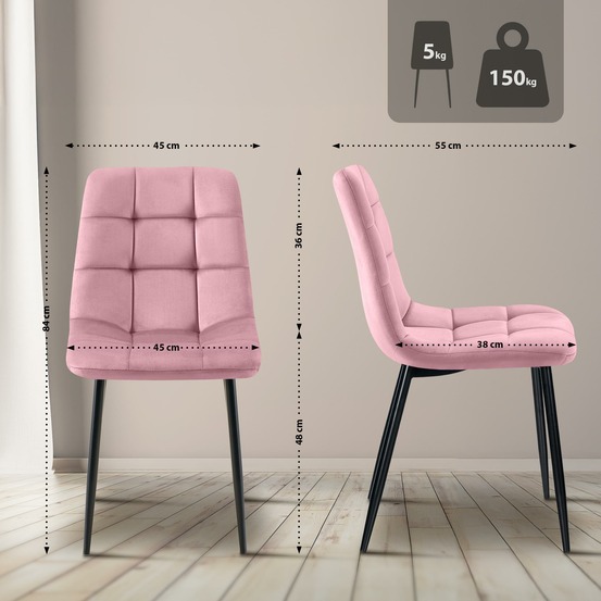 Ensemble de 4 chaises de salle à manger antibes