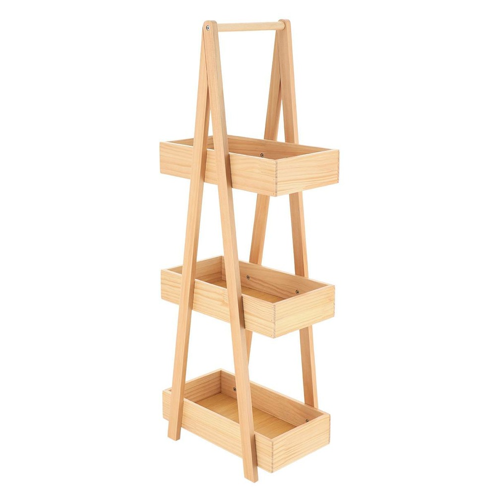 Etagere 3 niveaux en pin/mdf - naturel