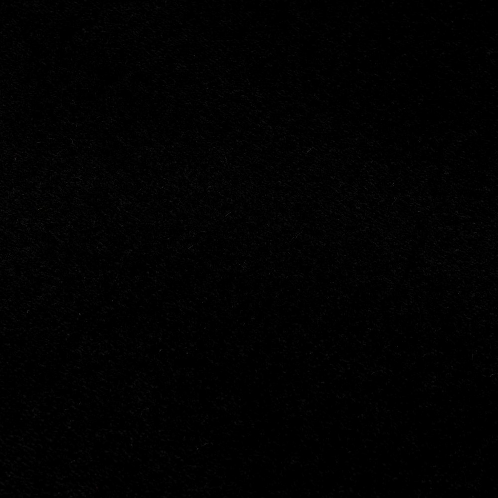 Tapis entrée 60x110 tissé noir rectangle motif uni nossa