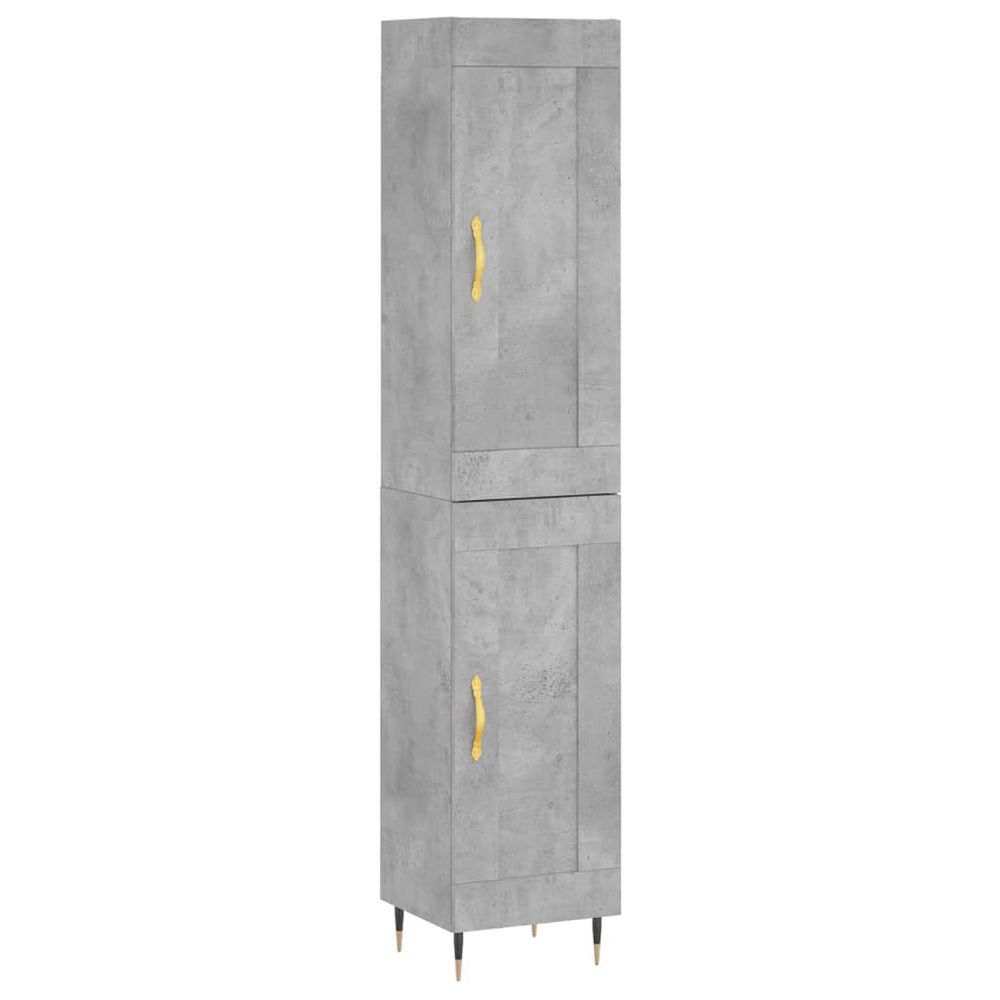 Buffet bahut commode armoire meuble de rangement organisateur cuisine salle de séjour salon haut 34,5 x 34 x 180 cm bois d'in