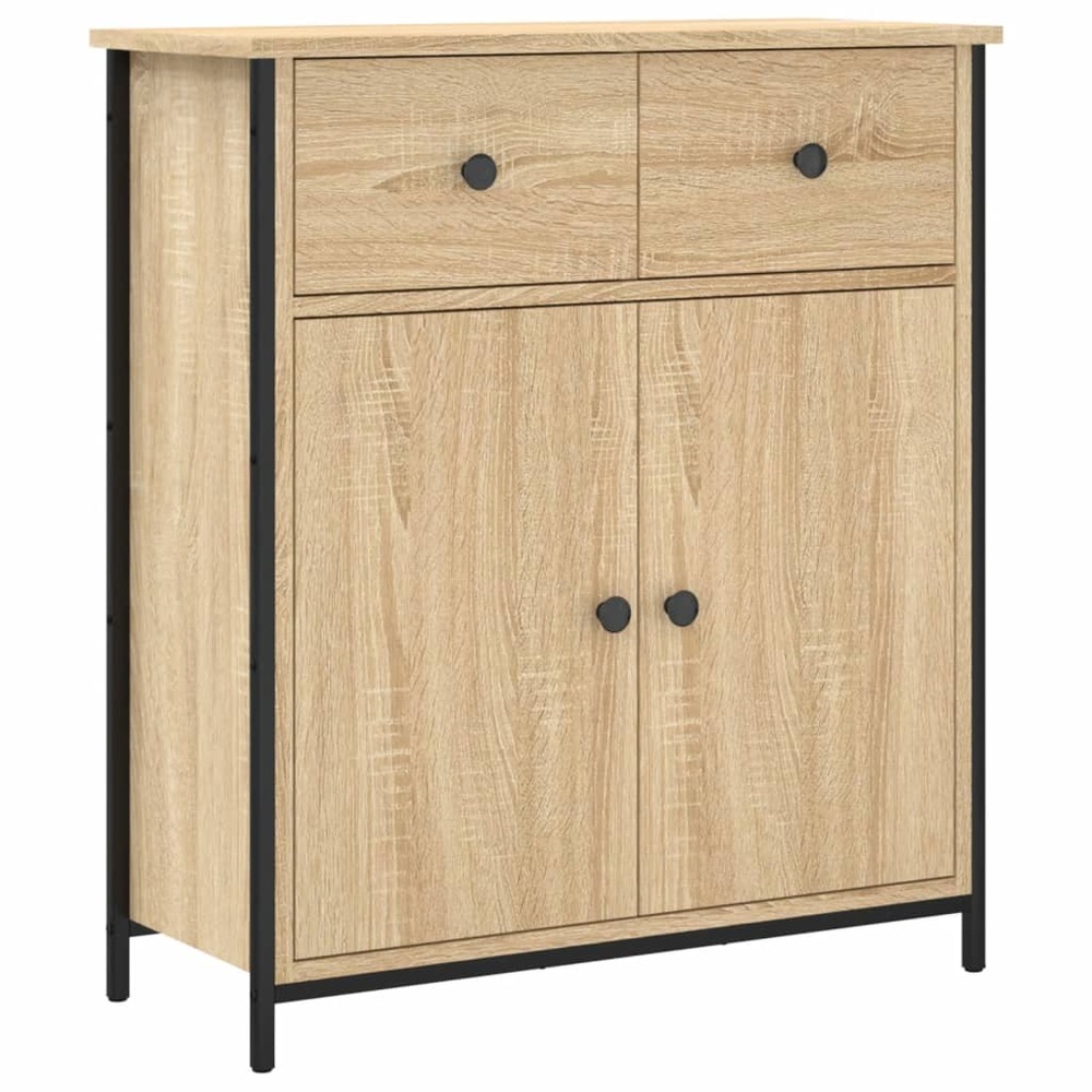 Buffet bahut commode armoire meuble de rangement organisateur cuisine salle de séjour salon sonoma 70 x 30 x 80 cm bois d'ing