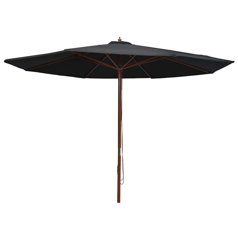 Parasol d'extÃ©rieur avec mÃ¢t en bois