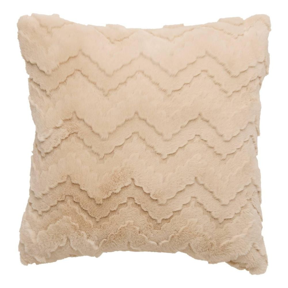 Coussin imitation fourrure 