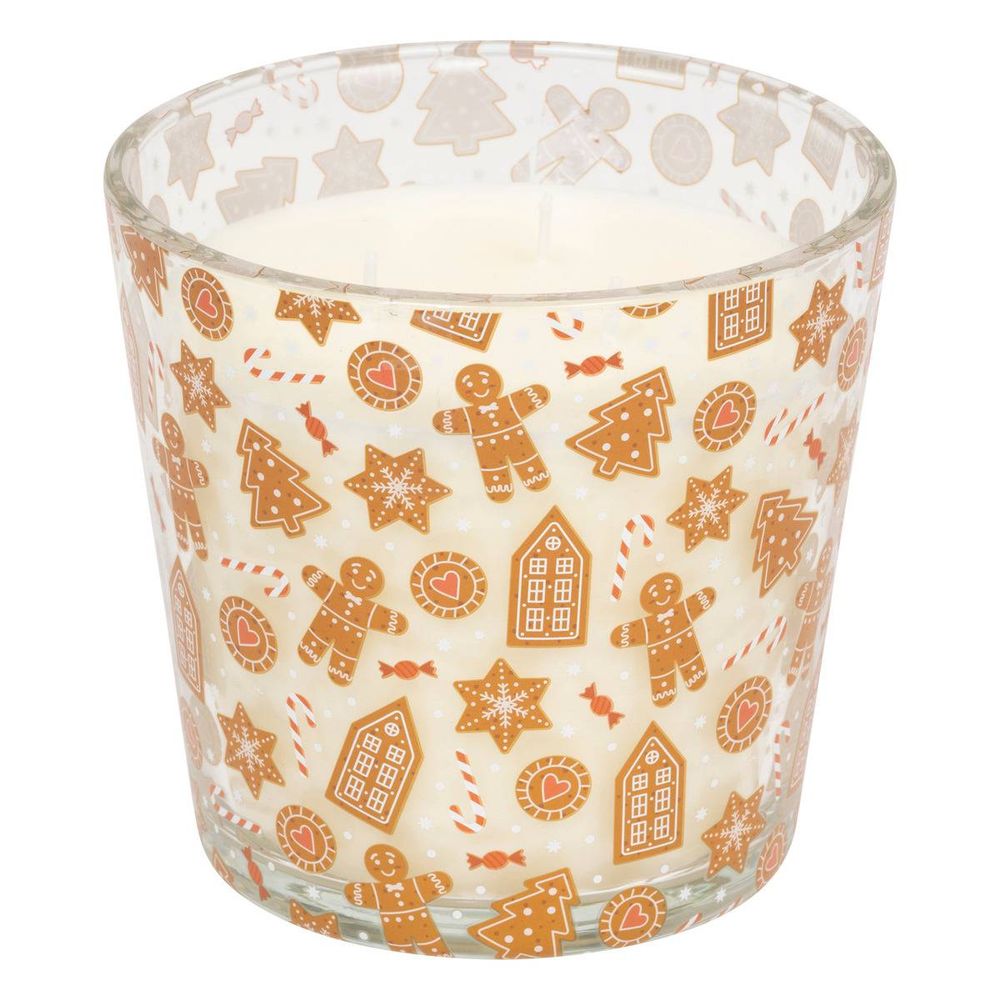 Bougie parfumée 500g verre imprimé box présentoir assorti