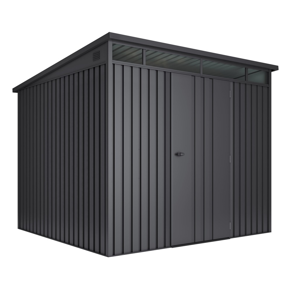 Wasabi - abri de jardin métal 5,5m² formentera avec fenêtre – épaisseur 0,40mm, serrure de sécurité avec clé