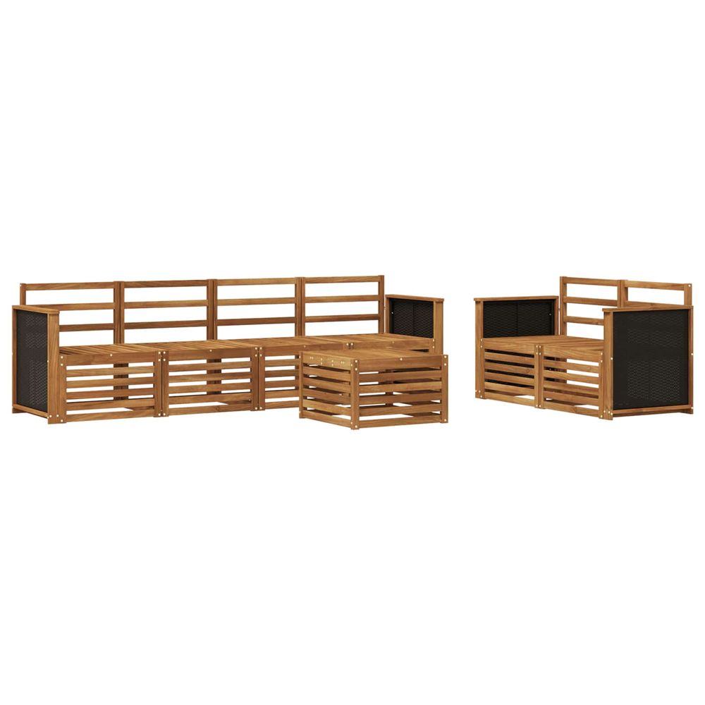 Ensemble de canapés d'extérieur 7 pc naturel