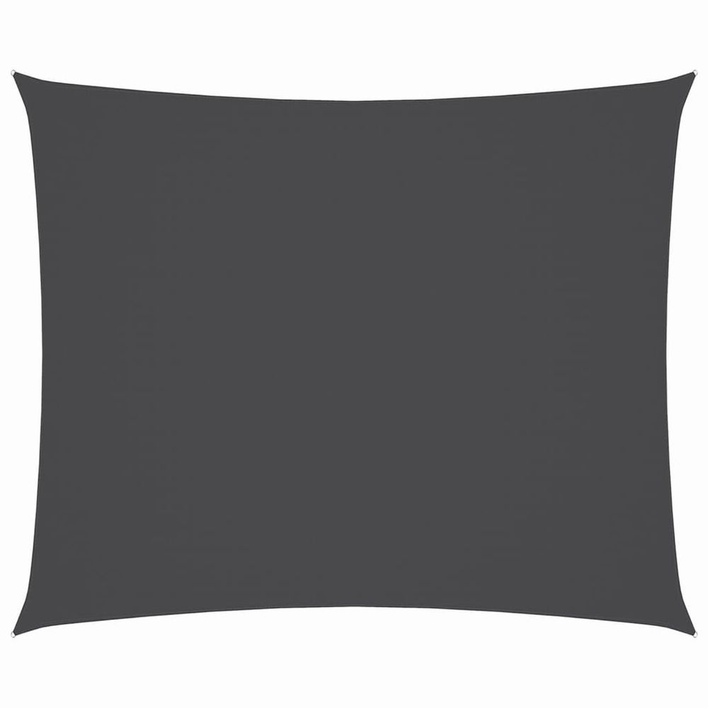 Voile de parasol tissu oxford rectangulaire 3x4 m anthracite