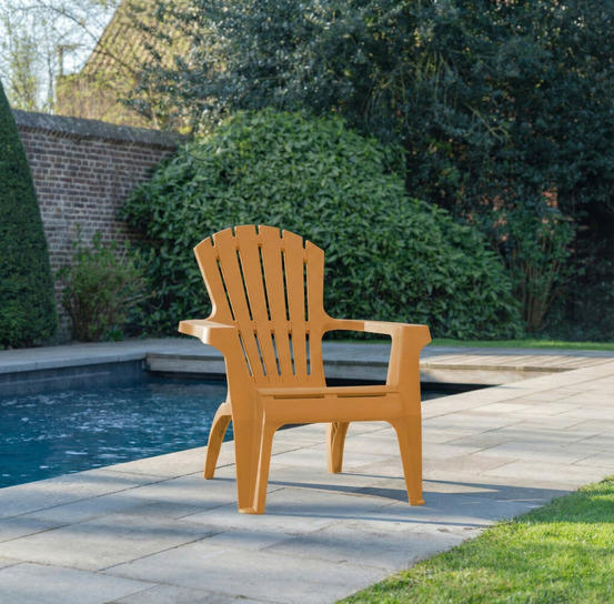 Fauteuil de jardin adirondack ocre