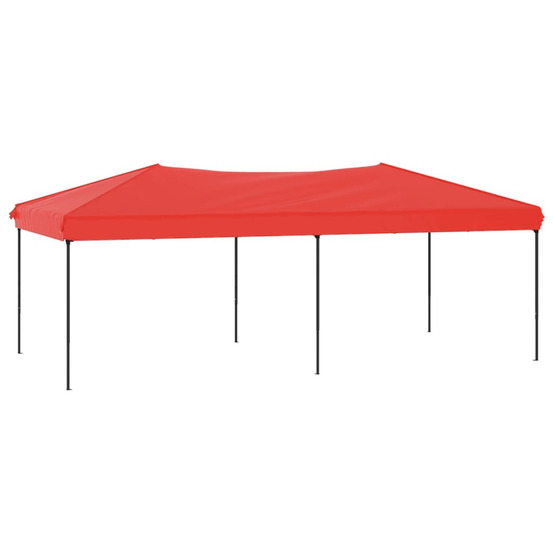 Tente de réception pliable rouge 3x6 m