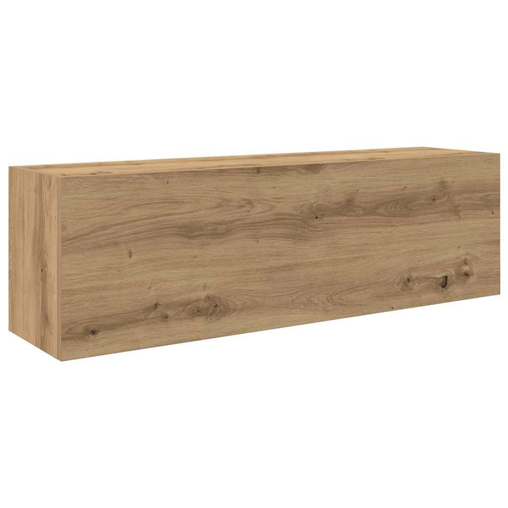 Armoire murale de bain chêne artisanal bois d'ingénierie