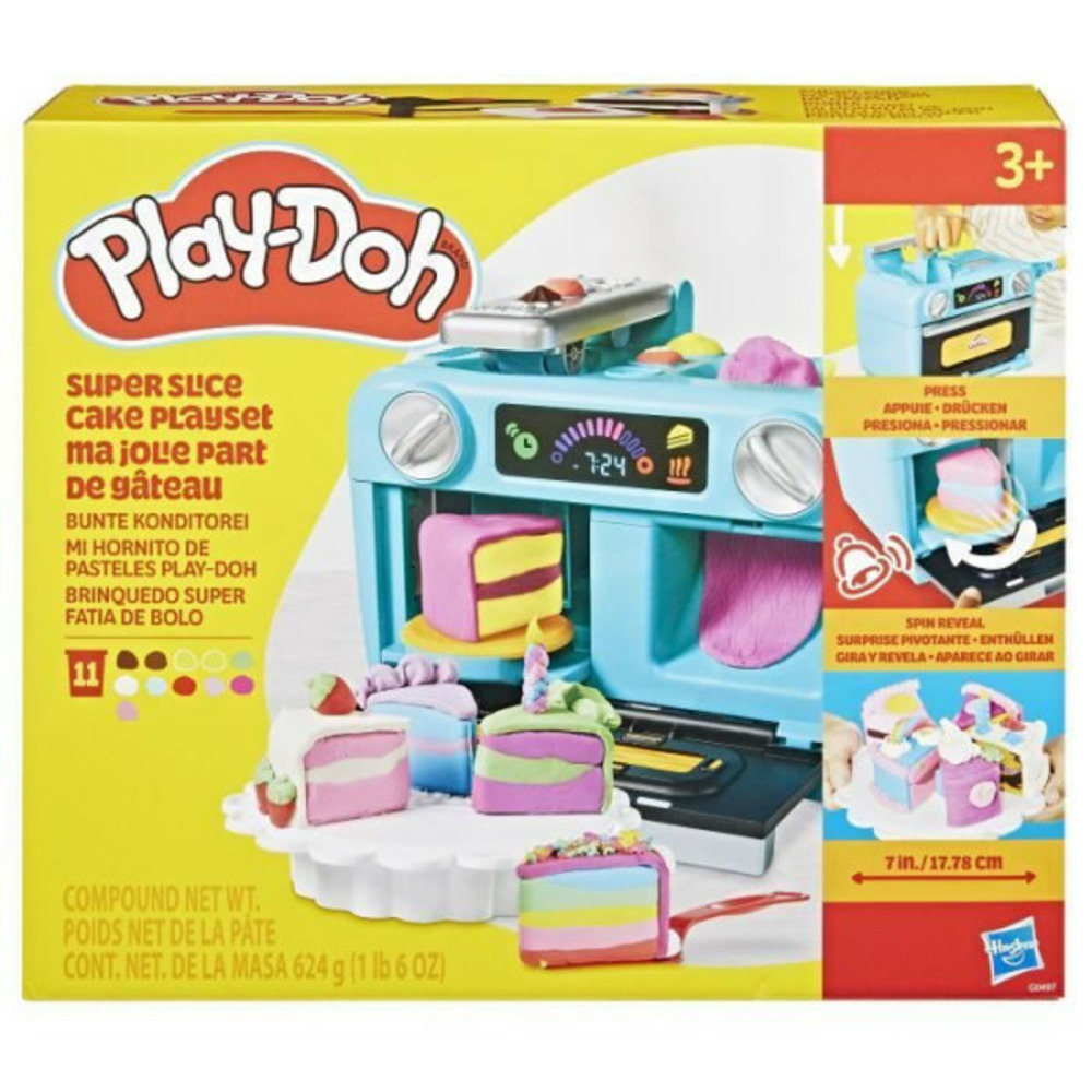 Play-doh ma jolie part de gâteau, coffret de pâte a modeler