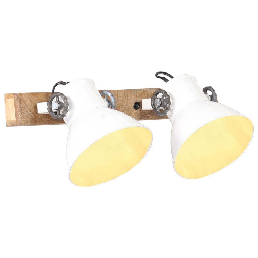 Lampe murale industrielle blanc 45x25 cm e27