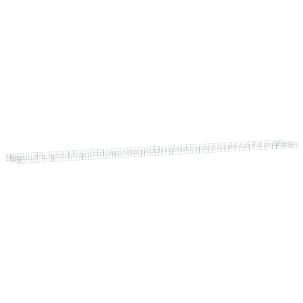 Lit surélevé à gabion acier galvanisé 1000x100x20 cm