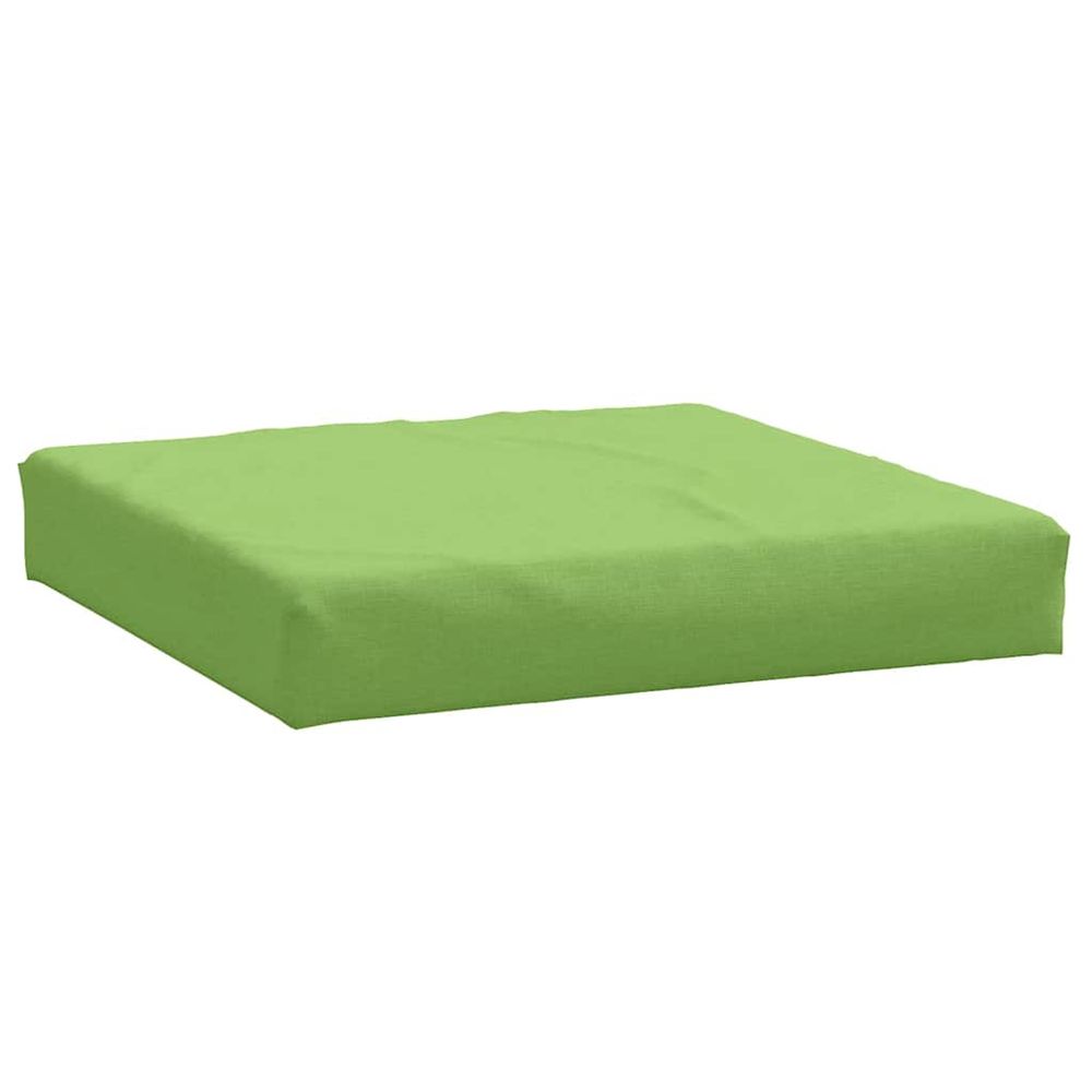 Coussin de palette vert mélangé 60x60x9,5 cm tissu