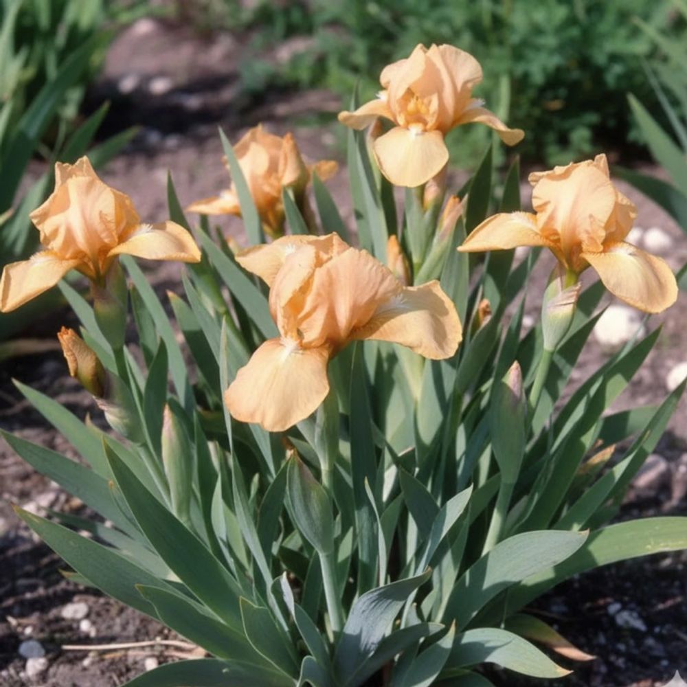 Iris nain lilliput melon honey lot de 9 godets
