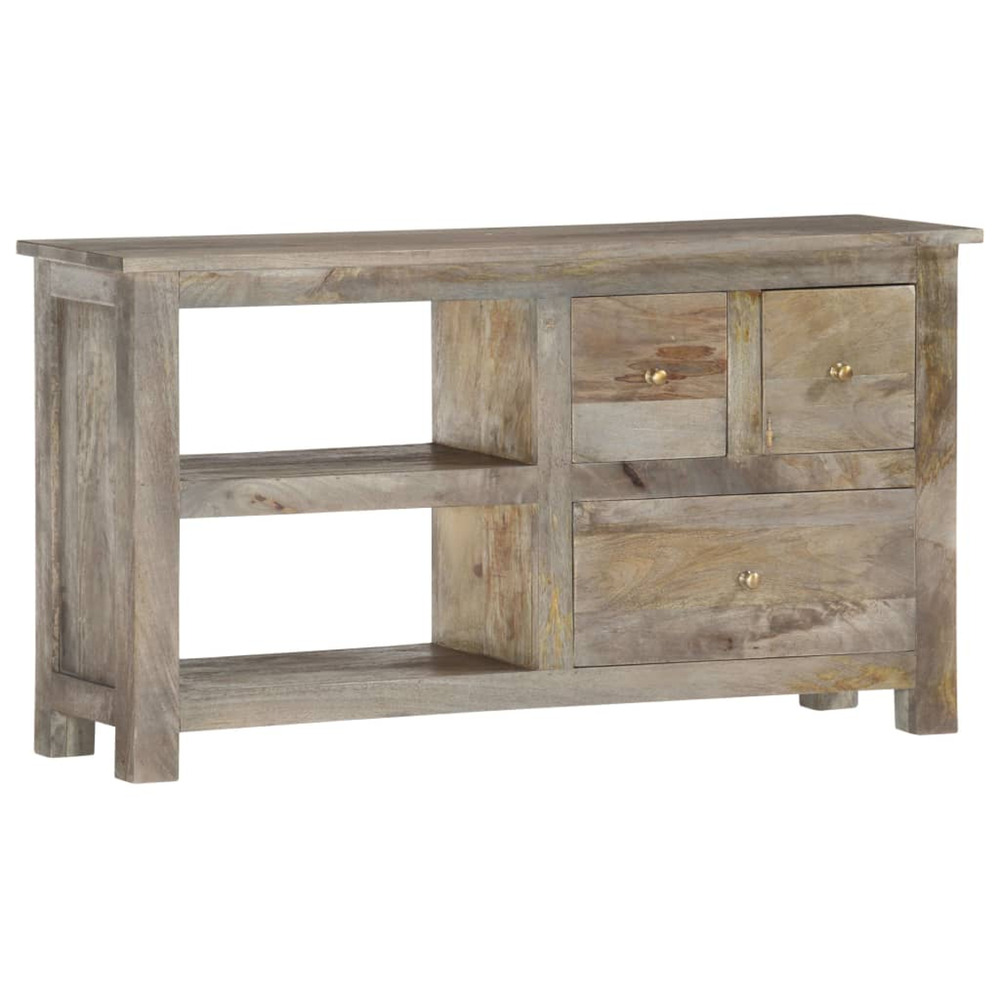 Meuble tv 100x30x55 cm bois de manguier massif