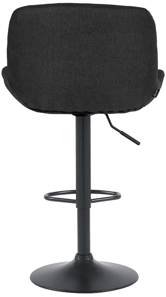 Lot de 2 tabourets de bar solon tissu noir