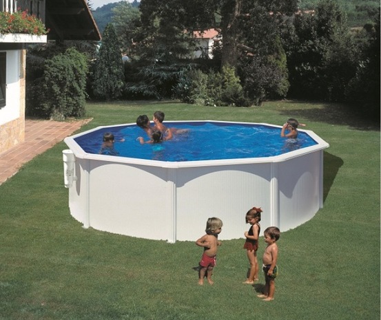 Piscine ronde acier ø3,20m x h: 1,22m - filtration à cartouche