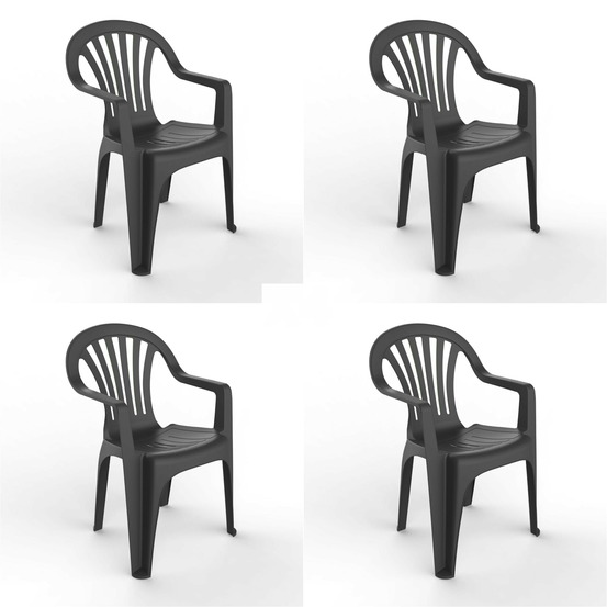 Fauteuil intérieur extérieur pals set de 4 - resol