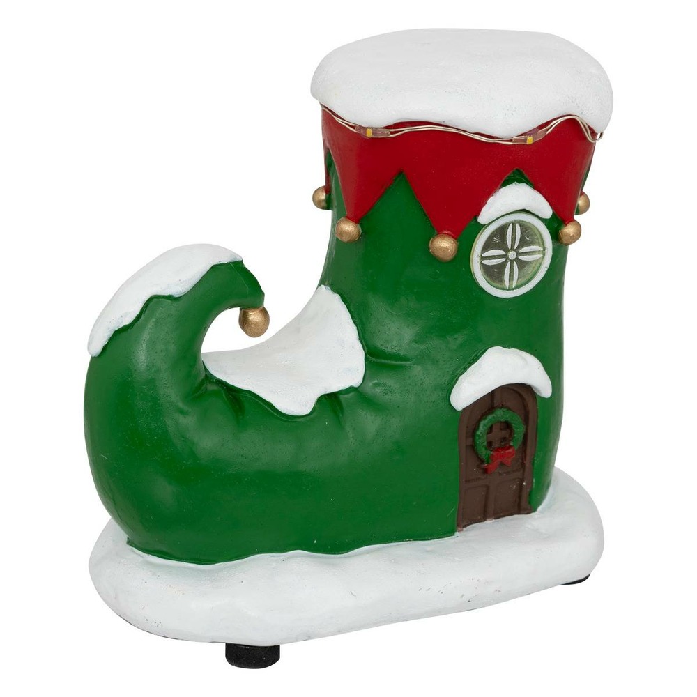 Village lumineux maison botte 5 led assorti