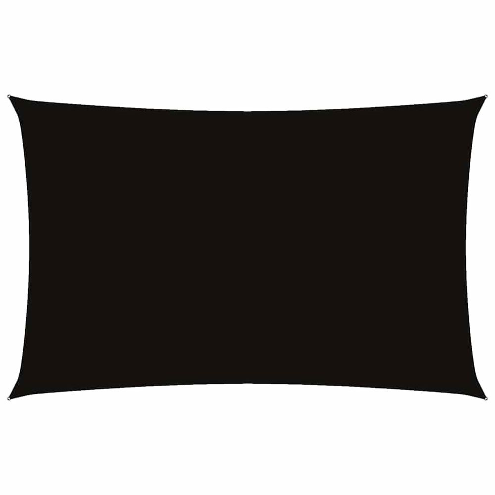 Voile de parasol tissu oxford rectangulaire 4x7 m noir