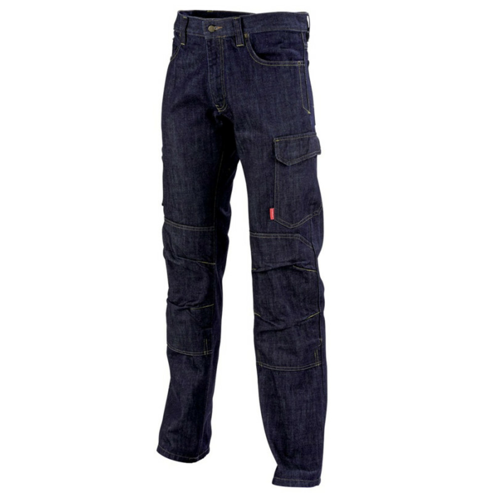 Pantalon de travail alicki multipoches en jean 1stnjn bleu marine t42 lafont la 1stnjn 6 1 42