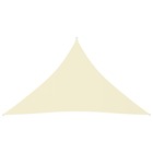 Voile de parasol tissu oxford triangulaire 4x4x5,8 m crème