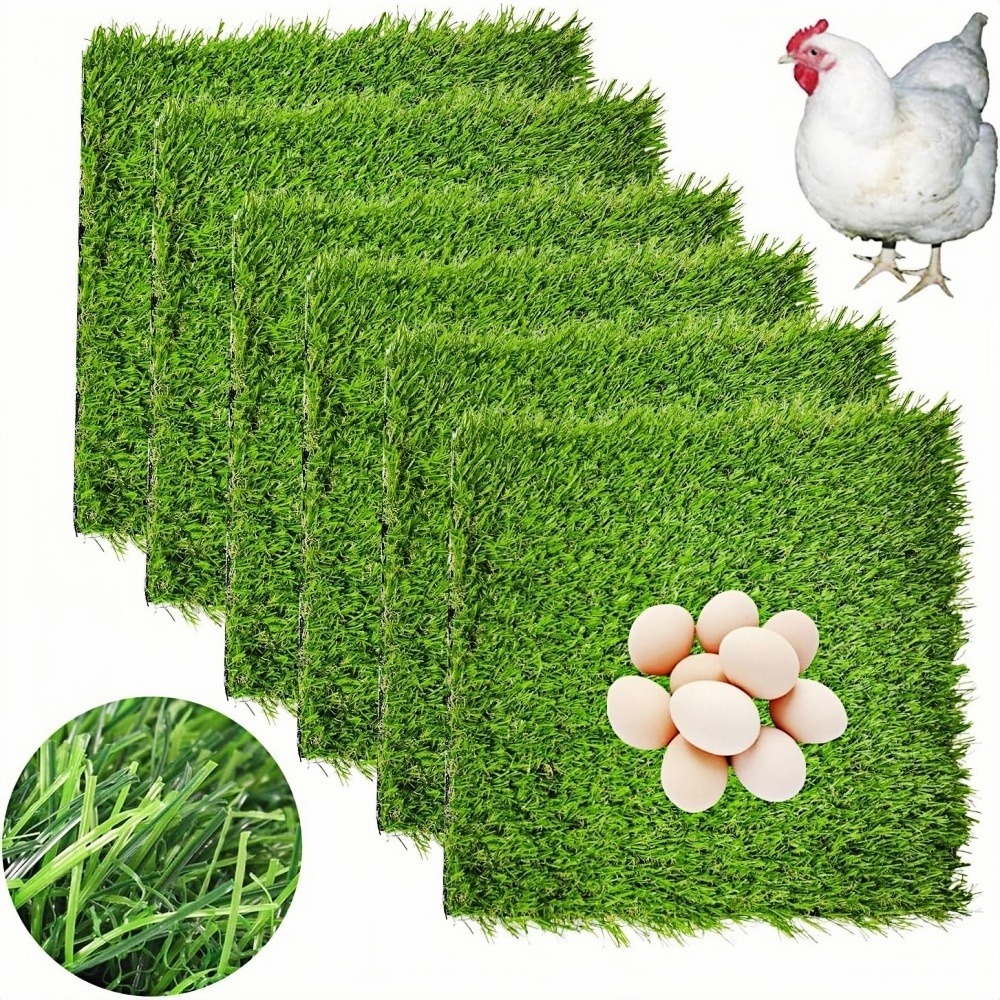 Tapis de gazon artificiel pour nichoirs de poules