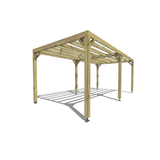 Pergola bois • 6m x 3m • indépendante • sens largeur • livraison comprise