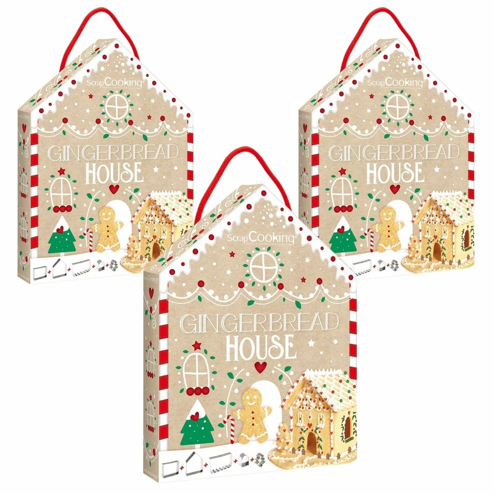 3 coffrets découpoirs maison en pain d'épices